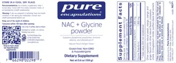 NAC + Glycine Powder Natural Peach Ginge