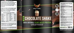Label for Vegan Chocolate Shake