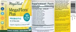 Label for MegaFlora Plus