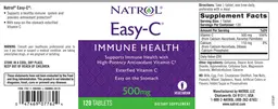 Label for Easy-C 500 mg