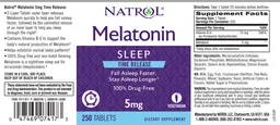 Label for Melatonin 5 mg Time Release