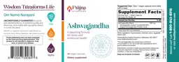 Label for Ashwagandha