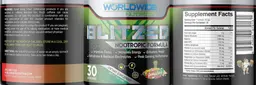 Label for Blitzed Nootropic Formula Gummy Candy