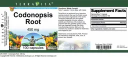 Label for Codonopsis Root 450 mg