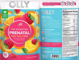 Label for The Essential Prenatal Sweet Citrus