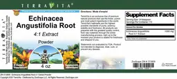 Label for Echinacea angustifolia Root 4:1 Extract Powder