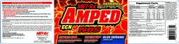 Label for Amped ECN NOS Blue Inferno Drink Mix