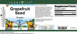 Label for Grapefruit Seed Powder