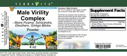 Label for Male Virility Complex Powder