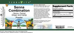 Label for Senna Combination Powder