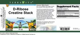 Label for D-Ribose Creatine Stack Powder