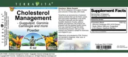 Label for Cholesterol Management Powder