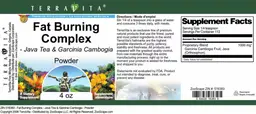 Label for Fat Burning Complex Powder