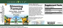 Label for Slimming Formula Powder