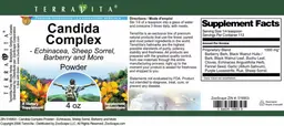 Label for Candida Complex Powder