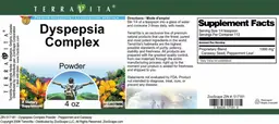Label for Dyspepsia Complex Powder