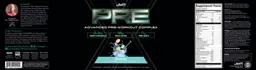 Label for Pre JYM X Advanced Pre-Workout Complex Shockwave