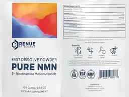 Label for Pure NMN Fast Dissolve Powder