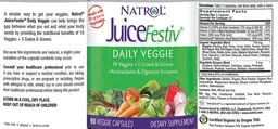 Label for JuiceFestiv Daily Veggie