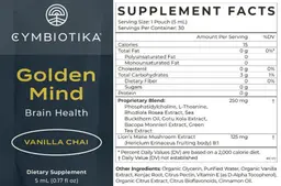 Label for Golden Mind Vanilla Chai