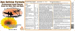 Label for Age Defying Formula