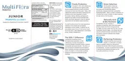 Label for Junior Probiotics With DDS-1