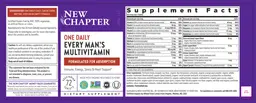 Label for Every Man's One Daily Multivitamin
