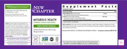 Label for Metabolic Health Turmeric & Black Seed Blend