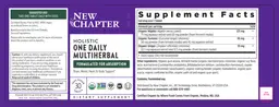 Label for Holistic One Daily Multiherbal