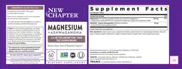 Label for Magnesium + Ashwagandha
