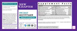 Label for One Daily Multivitamin