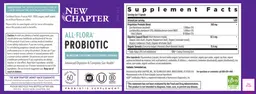 Label for All-Flora Probiotic