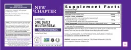 Label for Sleep Well One Daily Multiherbal