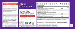 Label for Turmeric Force Detox Action