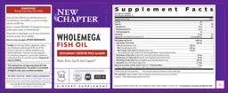 Label for Wholemega Fish Oil