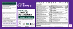 Label for Women's 40+ Advanced Multivitamin