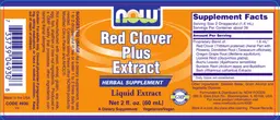 Label for Red Clover Plus Extract