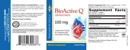 Label for BioActive Q Ubiquinol 100 mg