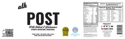 Label for POST with added L-Glutamine Cocoa Flavor