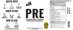 Label for PRE Passion Orange Guava Flavor
