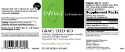 Label for Grape Seed-100 100 mg