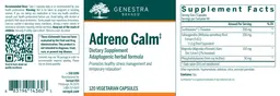 Label for Adreno Calm