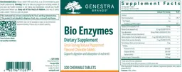 Label for Bio Enzymes Great-Tasting Natural Peppermint Flavored