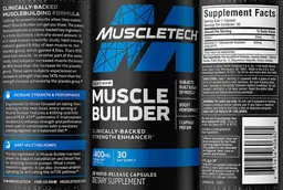 Label for Platinum Muscle Builder