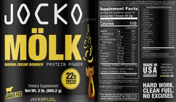 Label for Jocko Molk Banana Cream Bomber