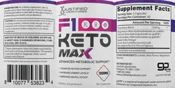Label for F1 Keto Max