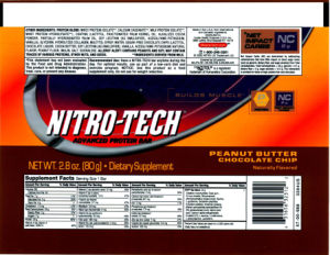 Nitro-Tech Advanced Protein Bar Peanut B