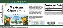 Label for Mexican Chamomile 450 mg