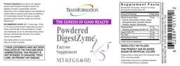 Label for Powdered DigestZyme