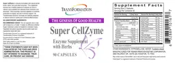 Label for Super CellZyme